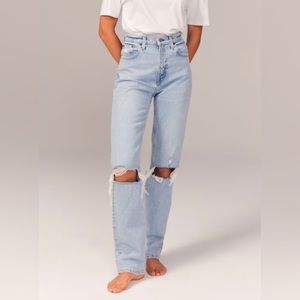 Abercrombie & Fitch Curve love 90s straight ultra high rise